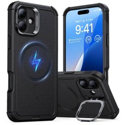 Husa ESR Apple iPhone 16 Cyber Armor Kickstand Negru