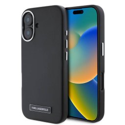 Husa Karl Lagerfeld Apple iPhone 16 FW Metal Plate Negru