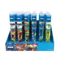 Bricks Plus Plus Tubes mix 4 dinosaurs, display 24 pieces