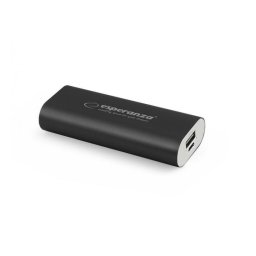 Acumulator extern Esperanza Power Bank Hadron, 4400 mah, Negru
