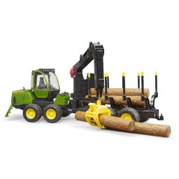 Tractor forestier John Deere 1210E cu graifer, Bruder 02133