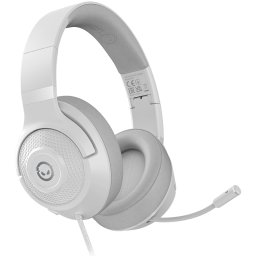 Casti gaming cu fir, Lorgar, Noah 101, over-ear, 3.5mm jack, lungime cablu 2m, Alb