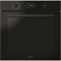 Cuptor incorporabil Candy Titanium CA6 NP5B3YTB, Electric, 78 litri, Curatare Pirolitica & Hidrolitica, WiFi, 12 functii, Butoane Push-pull, Display, Softclose, Raft telescopic, Clasa A++, Negru