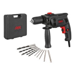 Masina de gaurit cu percutie Skil 1020 AD, 550W, 2700 RPM, 5 burghie zidarie + 5 burghie lemn + Valiza