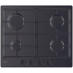 Plita incorporabila Candy CHG6BRBB, Gaz, 4 arzatoare, Aprindere electrica one touch, Gratare fonta, 60 cm, Neagra