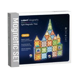 Joc magnetic Diamond cu lumini - 75 piese (7.5 cm)