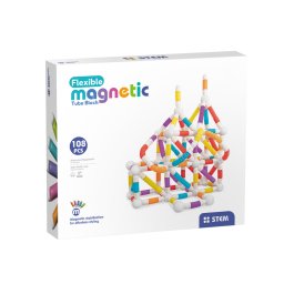 Set de constructie STEM magnetic - Tuburi flexibile (108 piese)