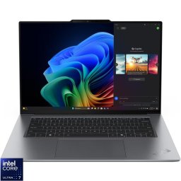 Laptop Lenovo 15.3'' ThinkPad X9-15 Gen 1 Aura Edition, 2.8K OLED 30-120Hz VRR Touch, Procesor Intel® Core™ Ultra 7 258V (12M Cache, up to 4.80 GHz), 32GB LPDDR5X, 2TB SSD, Intel Arc 140V, Win 11 Pro, Gri