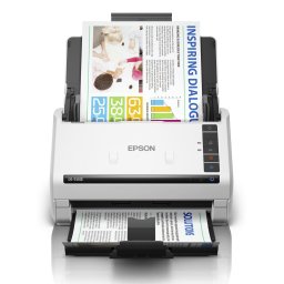 Scanner documente Epson WorkForce DS-530III, A4, Duplex, 40ppm, ADF 60 coli, USB 3.2, Alb/Negru