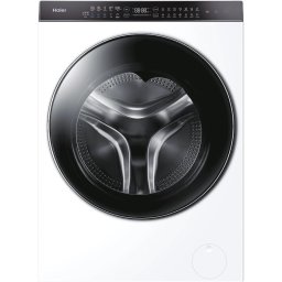 Masina de spalat rufe cu uscator Slim Haier, 10 kg spalare, 6 kg uscare, Clasa A, 1400 RPM, Motor Direct Motion, Wi-Fi, iRefresh, ABT, Steam, iTime, Pillow Drum, Dual Spray, Smart Dosing, Alb