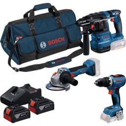 Set combi BOSCH 0615A50094, 1x GSR, 1x GWS, 1x GBH, 2x GBA 18V 4.0 Ah, 1x GAL 18V-40