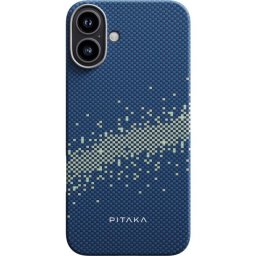 Husa de protectie Pitaka Tactile Woven Aramida Magsafe pentru iPhone 16 StarPeak Milky Way Galaxy