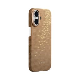 Husa de protectie Pitaka pentru iPhone 17 Glinds of Gold Ultra-Slim, Auriu