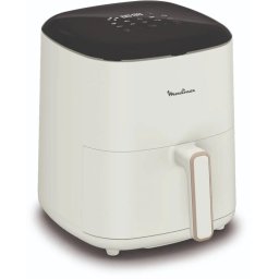 Friteuza cu aer cald Moulinex EZ245A20, capacitate 5 L, 1500 W, tehnologie de gatire fara ulei, circulatie rapida a aerului, control mecanic, functii multiple de prajire si coacere, Alb