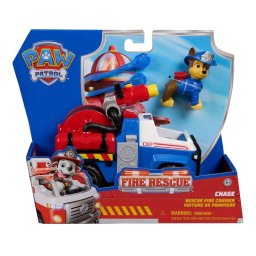 Spin Master - Set figurina si vehicul Paw Patrol - Fire Rescue, Chase