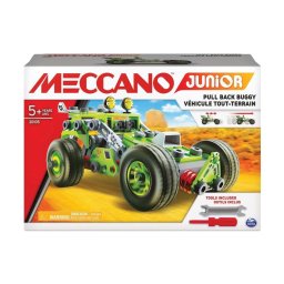 Spin Master - Set constructie metalic Meccano, Junior Pull Back Buggy, 138piese