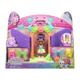 Spin Master - Set de joaca Gabbys Dollhouse Fairylandia cu figurina, aripi detasabile, accesorii interschimbabile