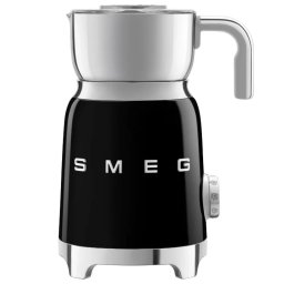 Aparat pentru spumarea laptelui Smeg MFF11BLEU, 500 W, 600 ml, 8 programe, Cana detasabila, Oprire automata, Negru