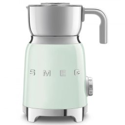 Aparat pentru spumarea laptelui Smeg MFF11PGEU, 500 W, 600 ml, 8 programe, Cana detasabila, Oprire automata, Verde pastel