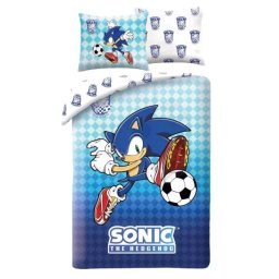 Sonic, ariciul: Set lenjerie de pat din microfibră, 140 x 200 cm