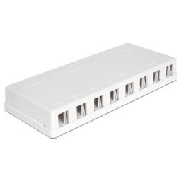 Accesoriu server Delock Keystone Chassis 8 Port white