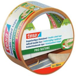 Accesorii birotica Banda dublu adeziva maro material reciclat 50 mm x 5 m fixare