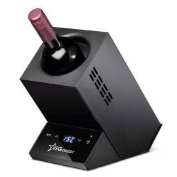 RESIGILAT - Racitor pentru vin STARCREST SWN-1BT, capacitate 1 sticla, temperatura reglabila 5-15 C, display LED, control touch, otel, Negru