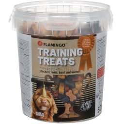 Flamingo Training Snack mini bone - pui, miel, vită, orez 500 g