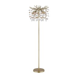 Globo 64138SG - Lampă de podea QUEENA 5xE14/40W/230V aurie