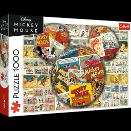 Puzzle Trefl 1000 piese Disney Mickey Mouse, multicolor, 12+ ani