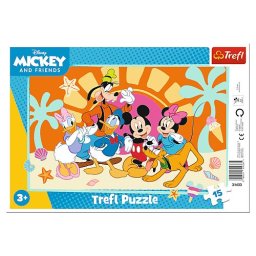 Puzzle Trefl 15 piese cu cadru, Intrebari despre Mickey Mouse