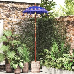 Umbrela balineza cu baza albastru 95 x 95 x 260 cm GartenMobel Dekor