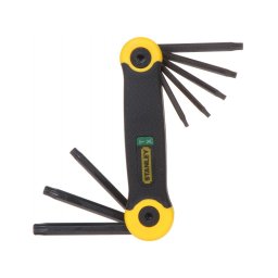 Set 8 chei Torx pliabile Stanley, in carcasa compacta, T9-T40