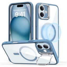 Husa ESR Apple iPhone 16 Classic Hybrid Kickstand Albastra Transparent