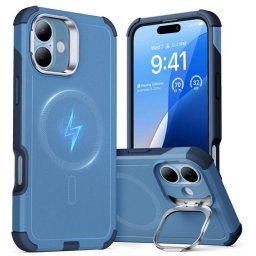 Husa ESR Apple iPhone 16 Cyber Armor Kickstand Albastru