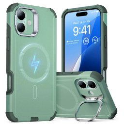 Husa ESR Apple iPhone 16 Cyber Armor Kickstand Verde