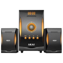 Sistem audio 2.1 AKAI SS032A-3515, 18W + 10W x 2, USB, SD, MP3, Telecomandă
