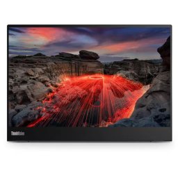 Monitor LED portabil LENOVO ThinkVision M14t Gen 2 63FDUAT6WL, Touchscreen, 14” QHD+, 60 Hz, 6 ms, Negru