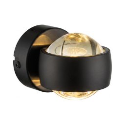 Globo 78290B - Aplică de perete LED RANDI LED/7W/230V 3000K neagră
