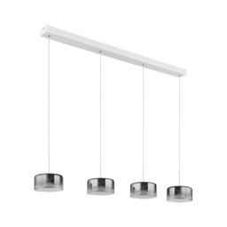 Globo 16024-4WR - Lustra suspendată pe cablu BELINDA LED/24W/230V alb/fumuriu