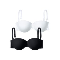 PETITE FLEUR Sutien negru / alb
