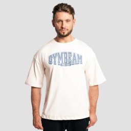 GymBeam Tricou Boxy Athletic Society Cream M