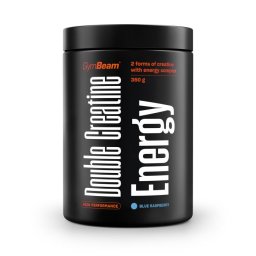 GymBeam Creatină Double Energy 350 g blue raspberry