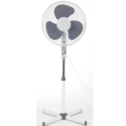 Ventilator NEO FA-F44, 40 W, 40 cm, 3 viteze, Oscilatie, Inaltime si unghi reglabile, Alb