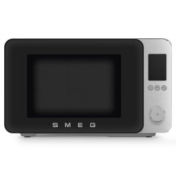 Cuptor cu microunde combinat cu aer cald SMEG Collezione MOC02BLMEU, 900 W, 27 l, 25 de programe, închidere lină, setări personalizate, negru mat