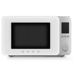 Cuptor cu microunde combinat cu aer cald SMEG Collezione MOC02WHMEU, 900 W, 27 l, 25 de programe, închidere lină, setări personalizate, alb mat