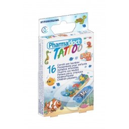 Pharmadoct plasturi pentru copii Tattoo Ocean Fun x 16 buc.