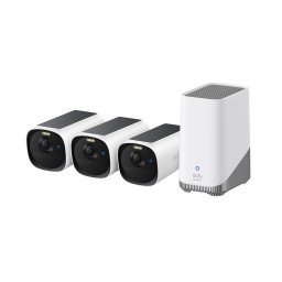 Camera de supraveghere Sistem supraveghere 3+1 Anker "EufyCam E40" "T8144" + "Homebase 3" , alb "E8144328" (timbru verde 4 lei)-0194644279516