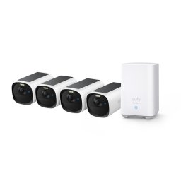 Sistem supraveghere video eufyCam E40 Wireless, MaxColor Night Vision, Set HomeBase 2 + 4 camere 2K QHD