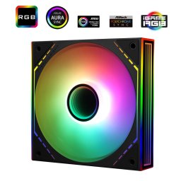 TL-M12-S-3, ARGB LED, 120 mm, Black, 3 bucati